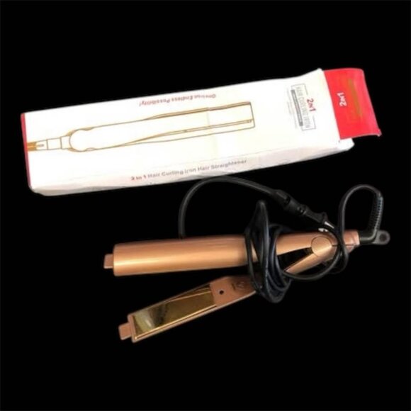 2-in-1 Hair Curler Straightener